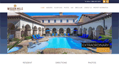 Desktop Screenshot of missionhillsapt.com